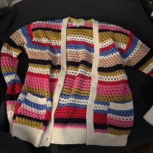 Adorable striped cardigan sz med Kerri Rosenthal